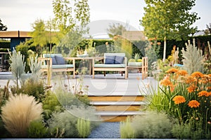 horizontal shot of droughtresistant garden design photo