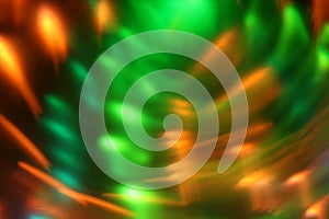 Horizontal shot of staggered and refracted light layers-vortex light effects