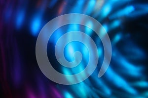 Horizontal shot of staggered and refracted light layers-vortex light effects