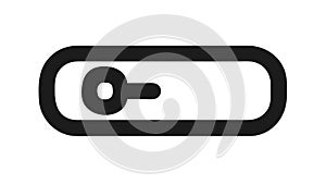 Horizontal Slider Switch. Control, Toggle, and User Interface. vector design Generative AI