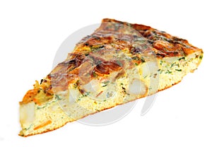 Horizontal Spanish omelet
