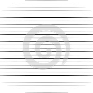Horizontal straight, parallel lines,  stripes pattern background in square format. Simpe, basic Lines geometric texture