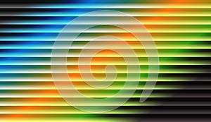 Vivid Blurred Gradient Background with Horizontal Glass Effect Stripes