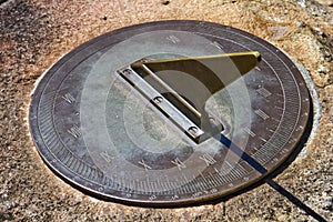 A horizontal sundial photo