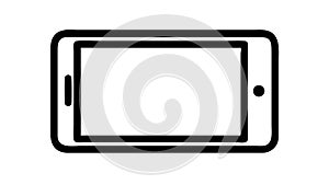 Horizontal Tablet Device Electronics Icon, vector design Generative AI