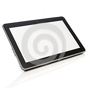 Horizontal tablet isolated on white background