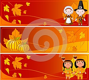 Horizontal Thanksgiving Banners