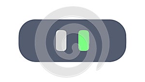 Horizontal Toggle Switch Vector for User Interface, vector design Generative AI