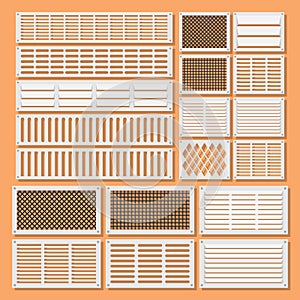 Horizontal ventilation shutters