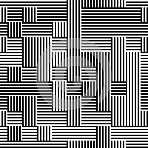 Horizontal and vertical black segments