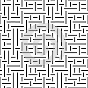 Horizontal and vertical black segments, modern stylish image.