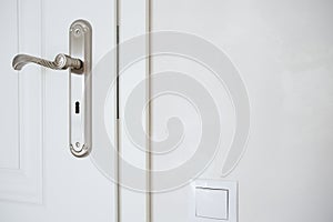 Horizontal view of door-handle