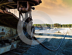 Horizontal vintage mars expedition background