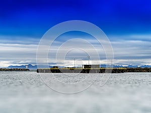 Horizontal vivid Norway toy pier