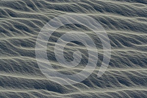 Horizontal wave pattern on the sand dunes at White Sands National Park, New Mexico, won