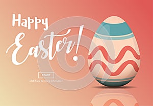 Horizontal Web Banners with Easter Concept