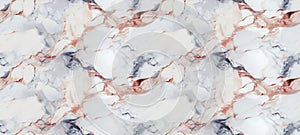 Horizontal white background of Calacatta Red Marble Stone. photo