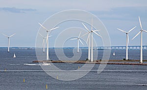 Horizontal wind turbine generators and sailing shi