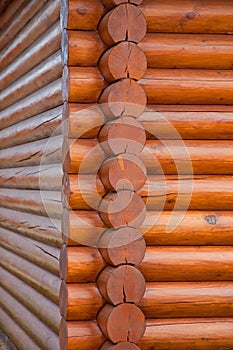 Horizontal wooden beams