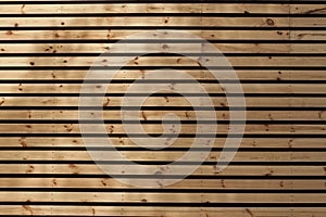 Horizontal wooden slats with gaps, background