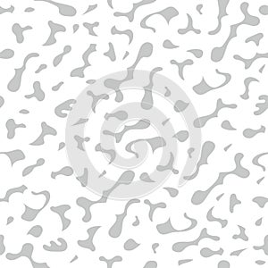 Horizontally And Vertically Seamless Abstract Vector Amorphous Pattern Illustration Isolated On A White Background.