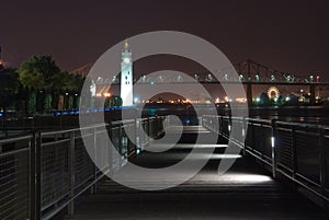 Horloge Tower at night