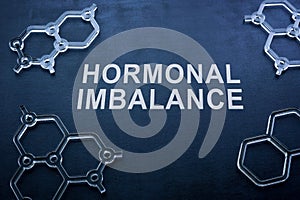 Hormonal imbalance on the blackboard and chemical models.