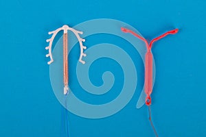 Hormone and copper IUD