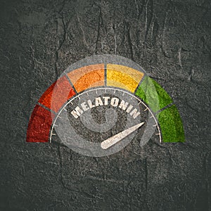 Hormone melatonin level.