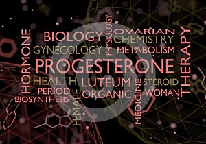 Hormone progesterone tags.