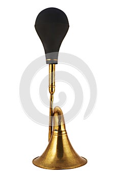 Horn klaxon instrument isolated