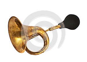 Horn klaxon instrument isolated