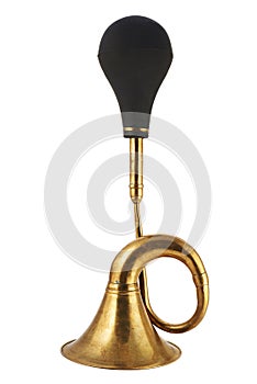 Horn klaxon instrument isolated