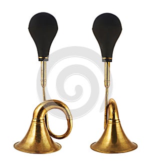 Horn klaxon instrument isolated