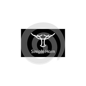 Horn logo vector icon