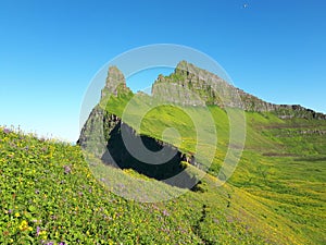 Horn mountain on Iceland. photo