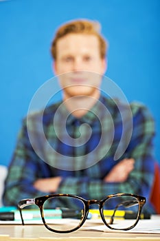 Horn Rimmed Glasses photo