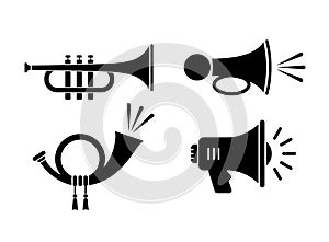 Horn sound vector icon