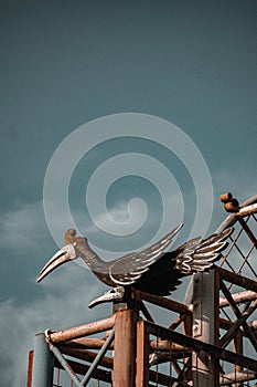 Hornbill statue