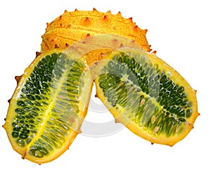 Horned kiwano melon