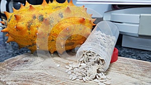 horned melon seeds to grow. obtain kiwano seeds for planting