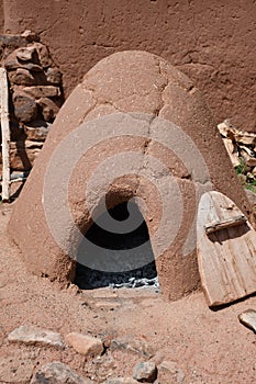 Horno- or adobe oven- used for baking photo