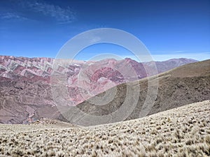 Hornocal's Palette: A Symphony of 14 Colors. Jujuy, Argentina