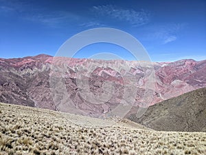 Hornocal's Palette: A Symphony of 14 Colors. Jujuy, Argentina