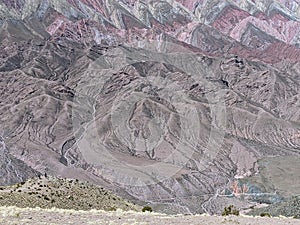 Hornocal's Palette: A Symphony of 14 Colors. Jujuy, Argentina