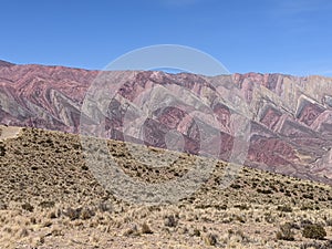 Hornocal's Palette: A Symphony of 14 Colors. Jujuy, Argentina