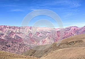 Hornocal's Palette: A Symphony of 14 Colors. Jujuy, Argentina