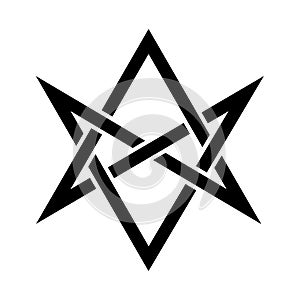 The Horns of Asmodeus (mystical unicursal hexagram)