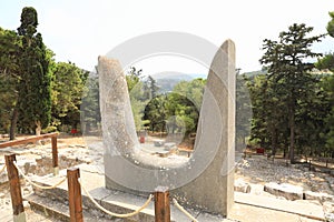 Horns of Consecration in Knossos on Crete photo