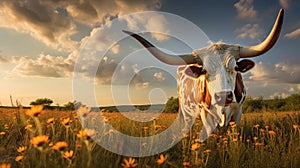 horns longhorn cow